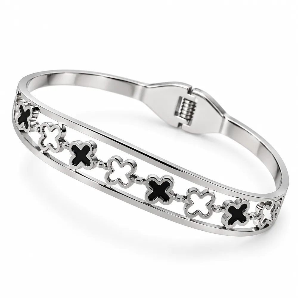 Pulsera esclava en acero quirurgico con bisagra